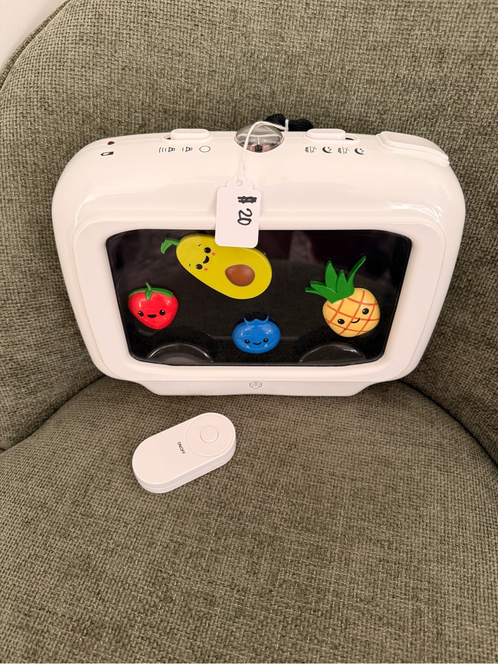 Kids White Fruit Pop Toy with Remote - Interactive Pretend Play